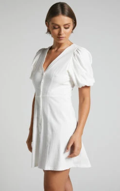 Showpo Rochelle Dress In White 13 Showpo Rochelle Dress In White -Showpo Women's Clothing Store Rochelle Dress in White 3