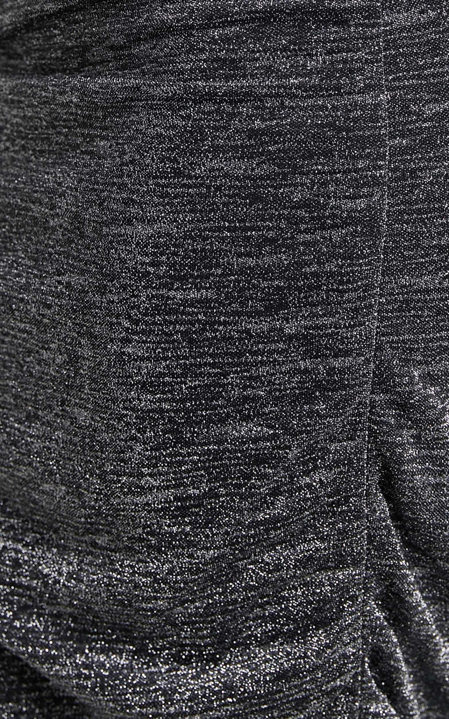 Showpo Roma Ruched Cowl Neck Midi Dress In Silver 7 Showpo Roma Ruched Cowl Neck Midi Dress In Silver - Image 7