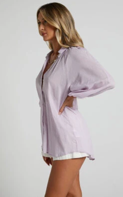 Showpo Roselle Raglan Sleeve Blouse In Lilac 11 Showpo Roselle Raglan Sleeve Blouse In Lilac -Showpo Women's Clothing Store Roselle Raglan Sleeve Blouse in Lilac 4