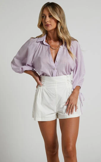 Showpo Roselle Raglan Sleeve Blouse In Lilac 1 Showpo Roselle Raglan Sleeve Blouse In Lilac