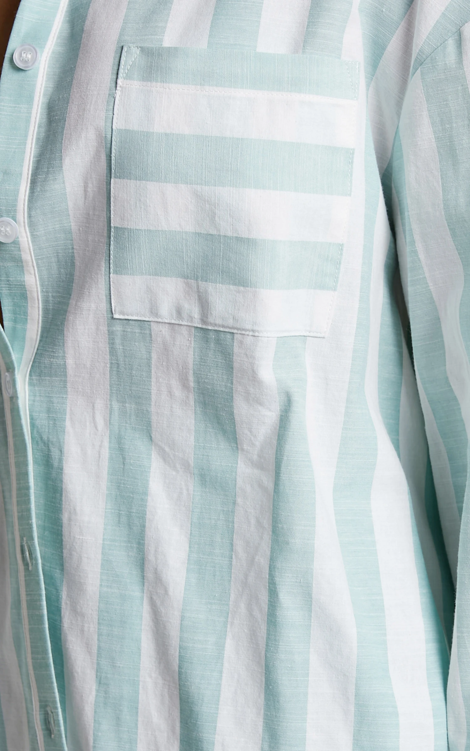 Showpo Sahle Shirt - Oversized Striped Shirt In Mint 7 Showpo Sahle Shirt - Oversized Striped Shirt In Mint - Image 7