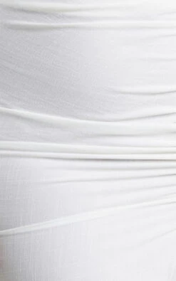 Showpo Shamir Balloon Sleeve Crop Top And Ruched Split Midi Skirt In White 17 Showpo Shamir Balloon Sleeve Crop Top And Ruched Split Midi Skirt In White -Showpo Women's Clothing Store Shamir Two Piece Skirt Set in Off white 2528SC22030021032529 5