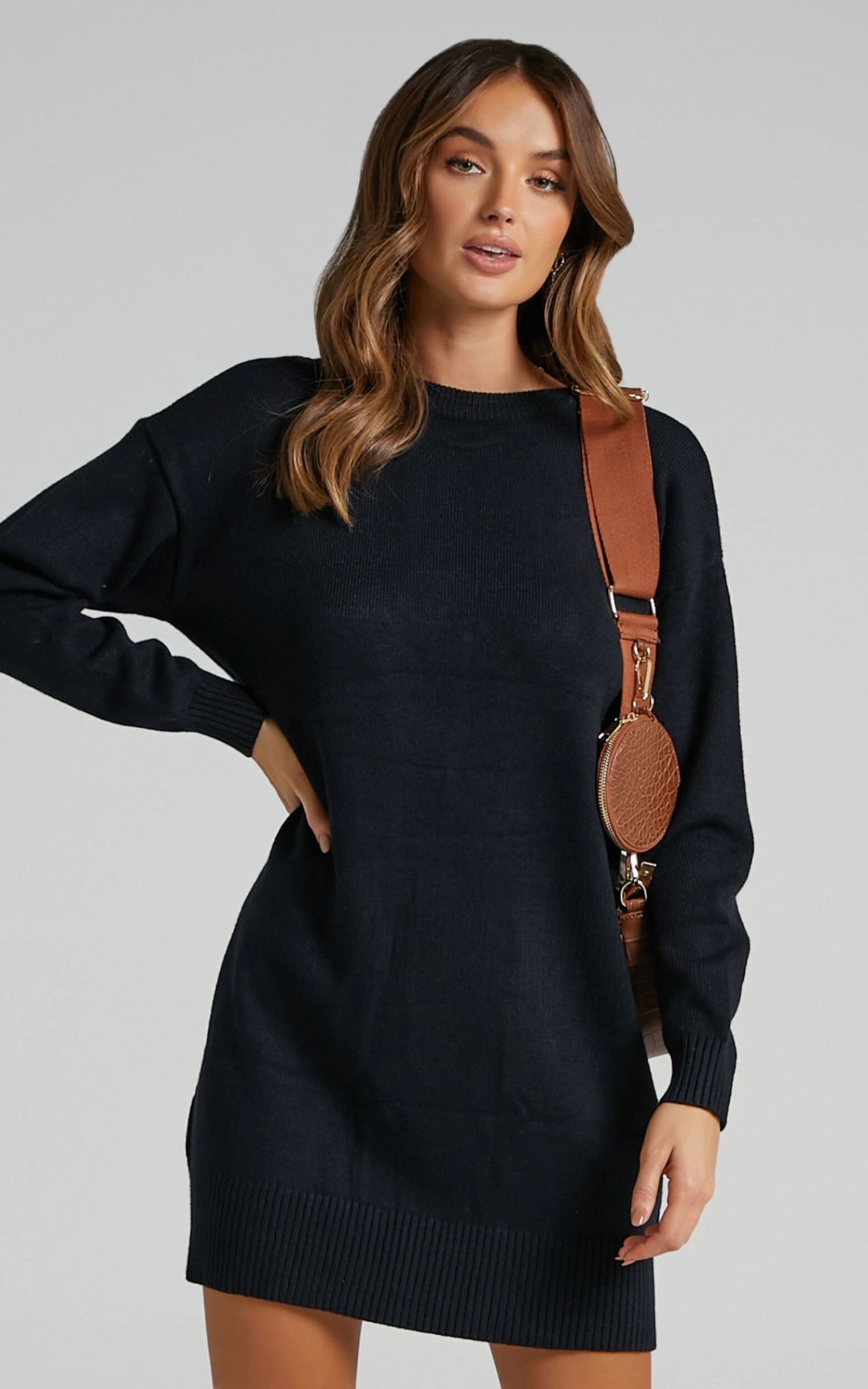 Showpo Shanisse Open Back Mini Knit Dress In Black 5 Showpo Shanisse Open Back Mini Knit Dress In Black - Image 5