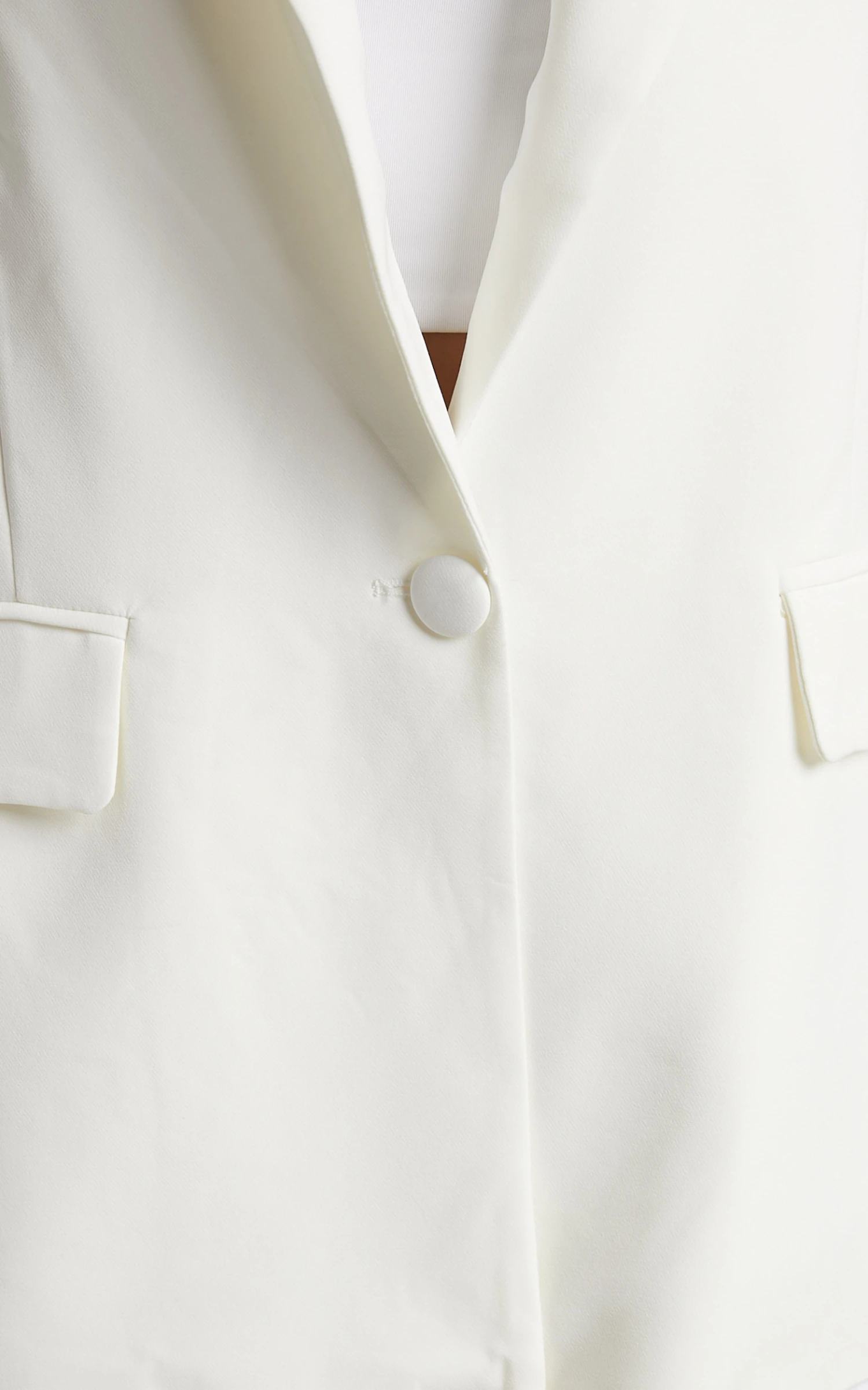 Showpo Sharmiel Plunge Neck Oversized Longline Blazer In Ivory 7 Showpo Sharmiel Plunge Neck Oversized Longline Blazer In Ivory - Image 7