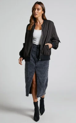 Showpo Sherlock Bomber Jacket In Black 10 Showpo Sherlock Bomber Jacket In Black -Showpo Women's Clothing Store Sherlock Bomber Jacket in Black