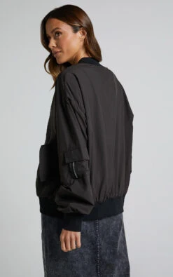 Showpo Sherlock Bomber Jacket In Black 14 Showpo Sherlock Bomber Jacket In Black -Showpo Women's Clothing Store Sherlock Bomber Jacket in Black 5
