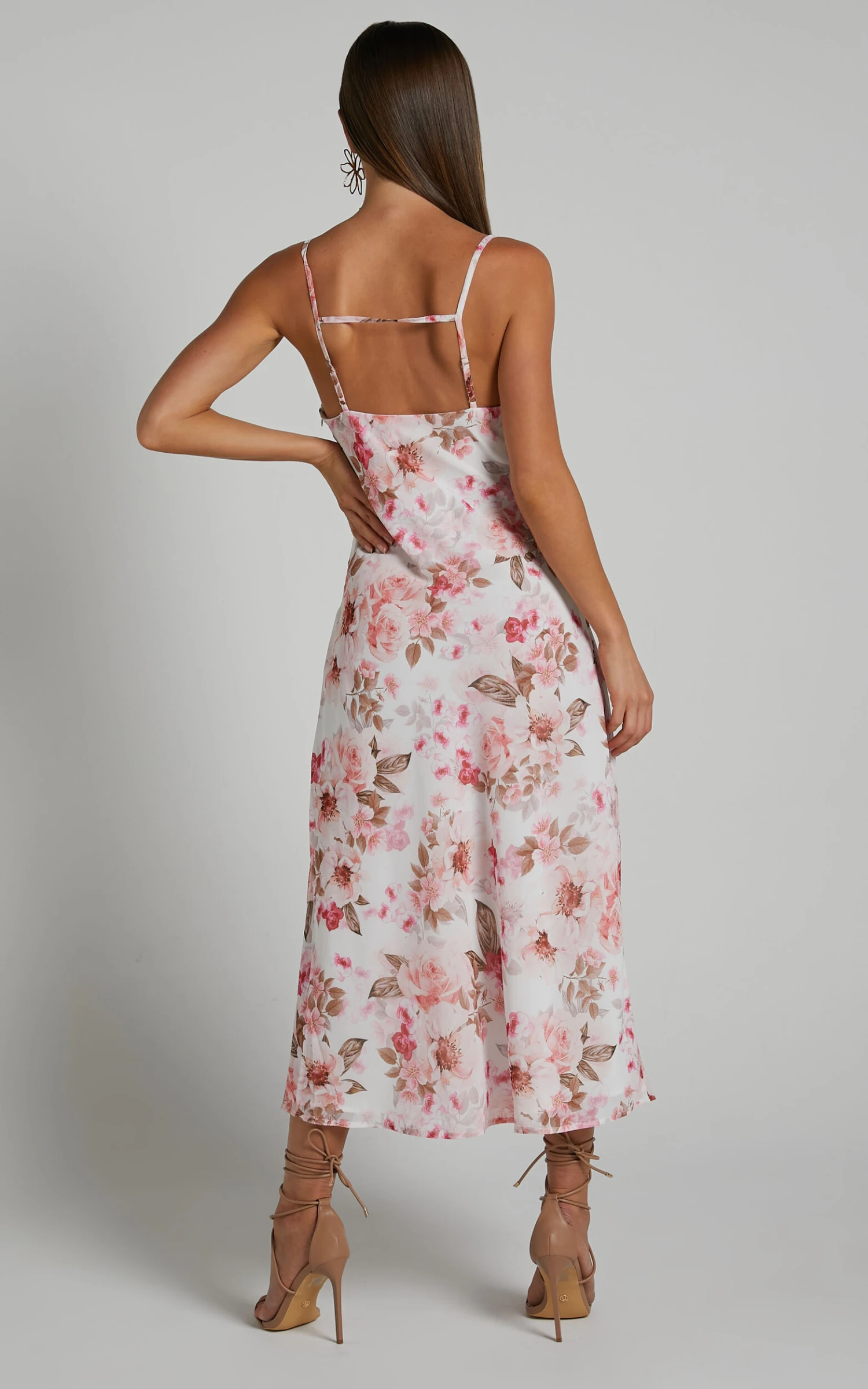 Showpo Suanie Slip Midi Dress In Bouquet Floral 6 Showpo Suanie Slip Midi Dress In Bouquet Floral - Image 6