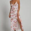 Showpo Suanie Slip Midi Dress In Bouquet Floral