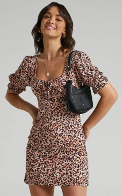 Showpo Svana Dress In Leopard 14 Showpo Svana Dress In Leopard -Showpo Women's Clothing Store SvanaDressinLeopard SD20100014 Leopard 3