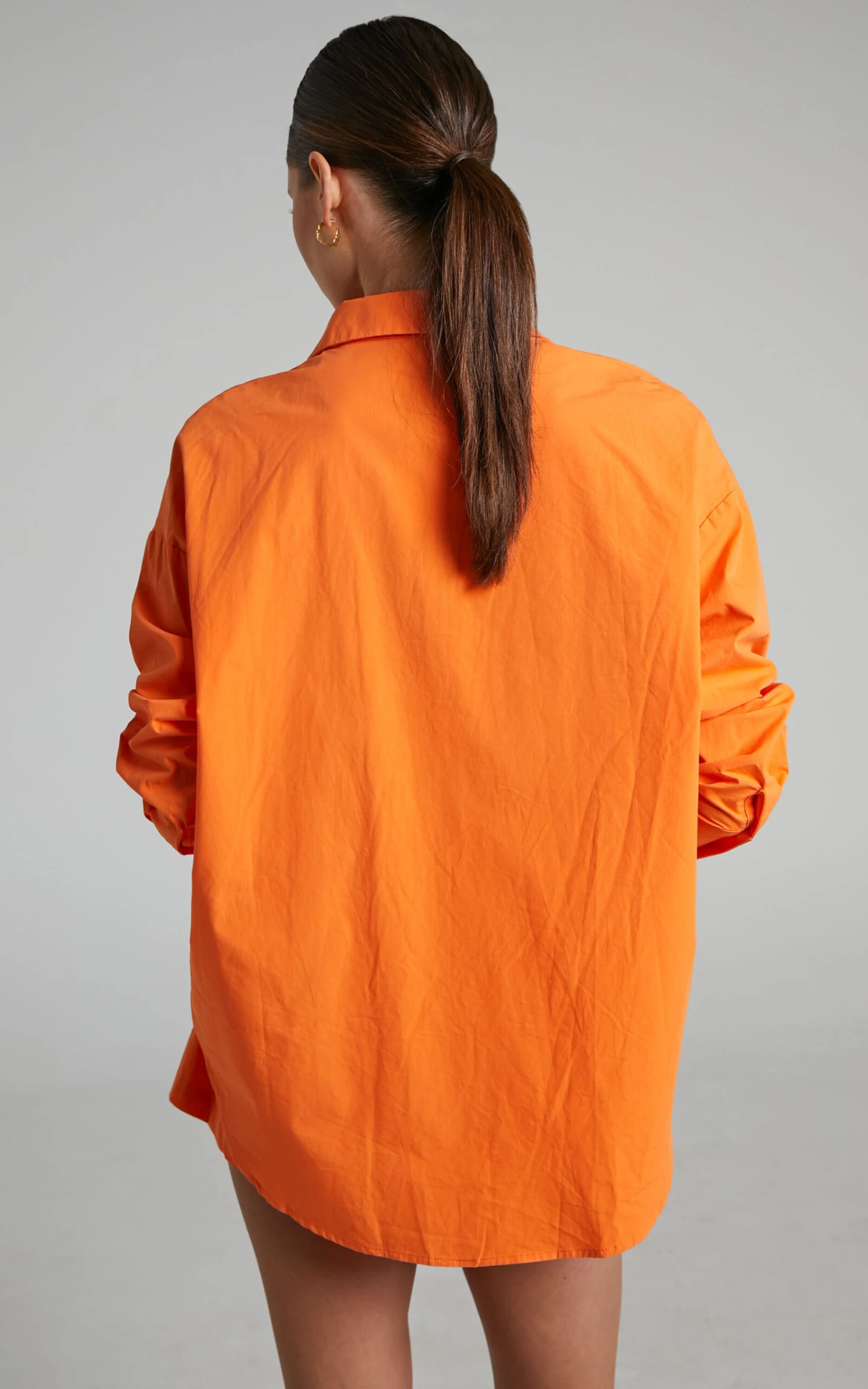 Showpo Terah Shirt In Orange 6 Showpo Terah Shirt In Orange - Image 6