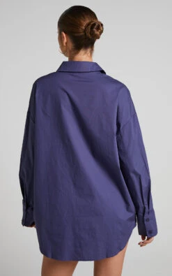 Showpo Terah Shirt In Navy -Showpo Women's Clothing Store Terah Shirt in Navy Blue 2528ST21040010112529 4