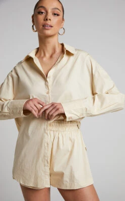 Showpo Terah Shirt In Sand 14 Showpo Terah Shirt In Sand -Showpo Women's Clothing Store Terah Shirt in Sand 2528ST21040010102529 10