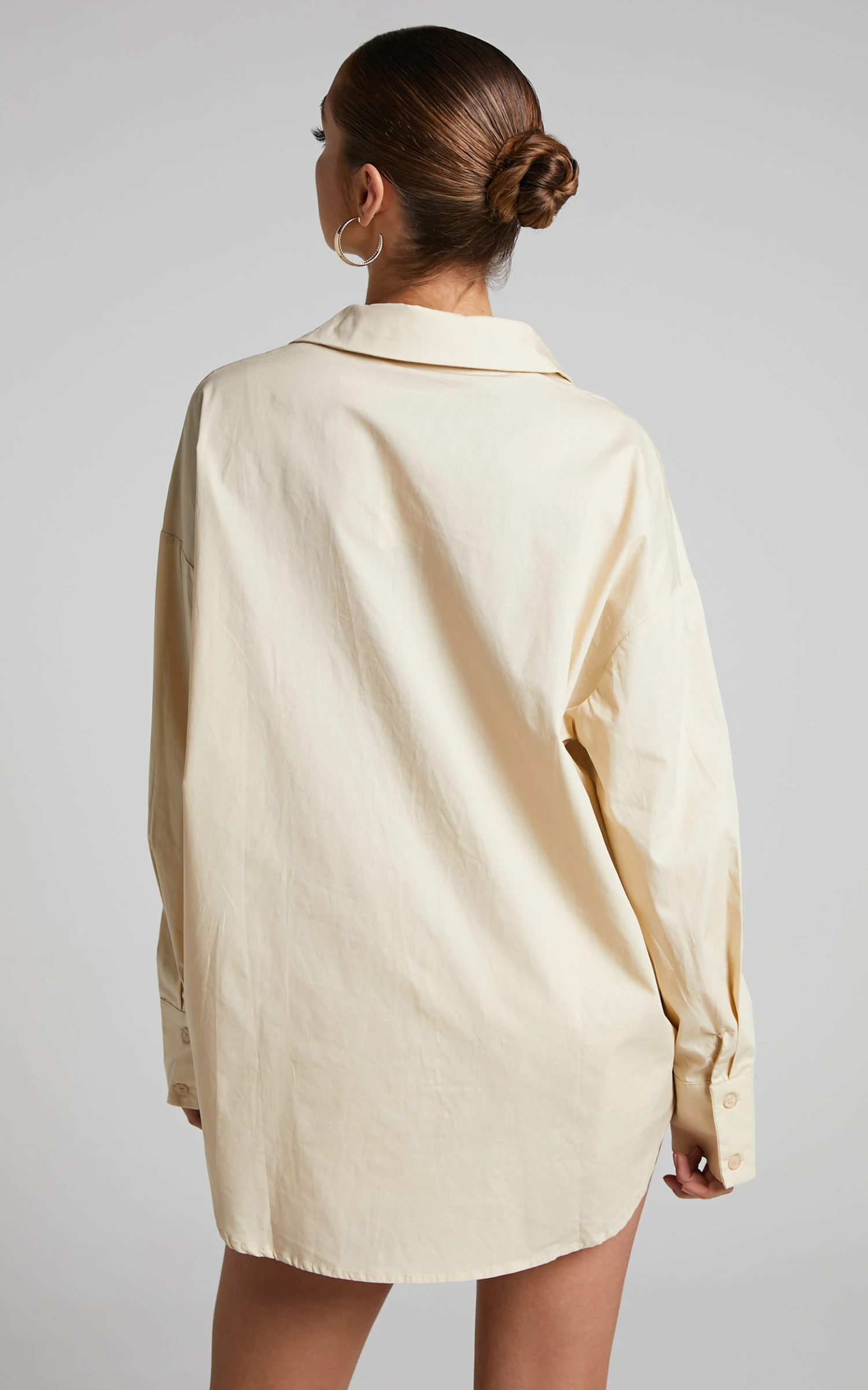 Showpo Terah Shirt In Sand 7 Showpo Terah Shirt In Sand - Image 7