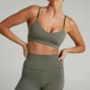 Showpo Thisbe High Waist Bike Short In Khaki