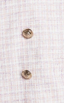 Showpo Tomiko Blazer - Cropped Boucle Tweed Blazer In Light Pink 13 Showpo Tomiko Blazer - Cropped Boucle Tweed Blazer In Light Pink -Showpo Women's Clothing Store Tomiko Cropped Tweed Blazer in White Pink 2528SO21070011022529 8