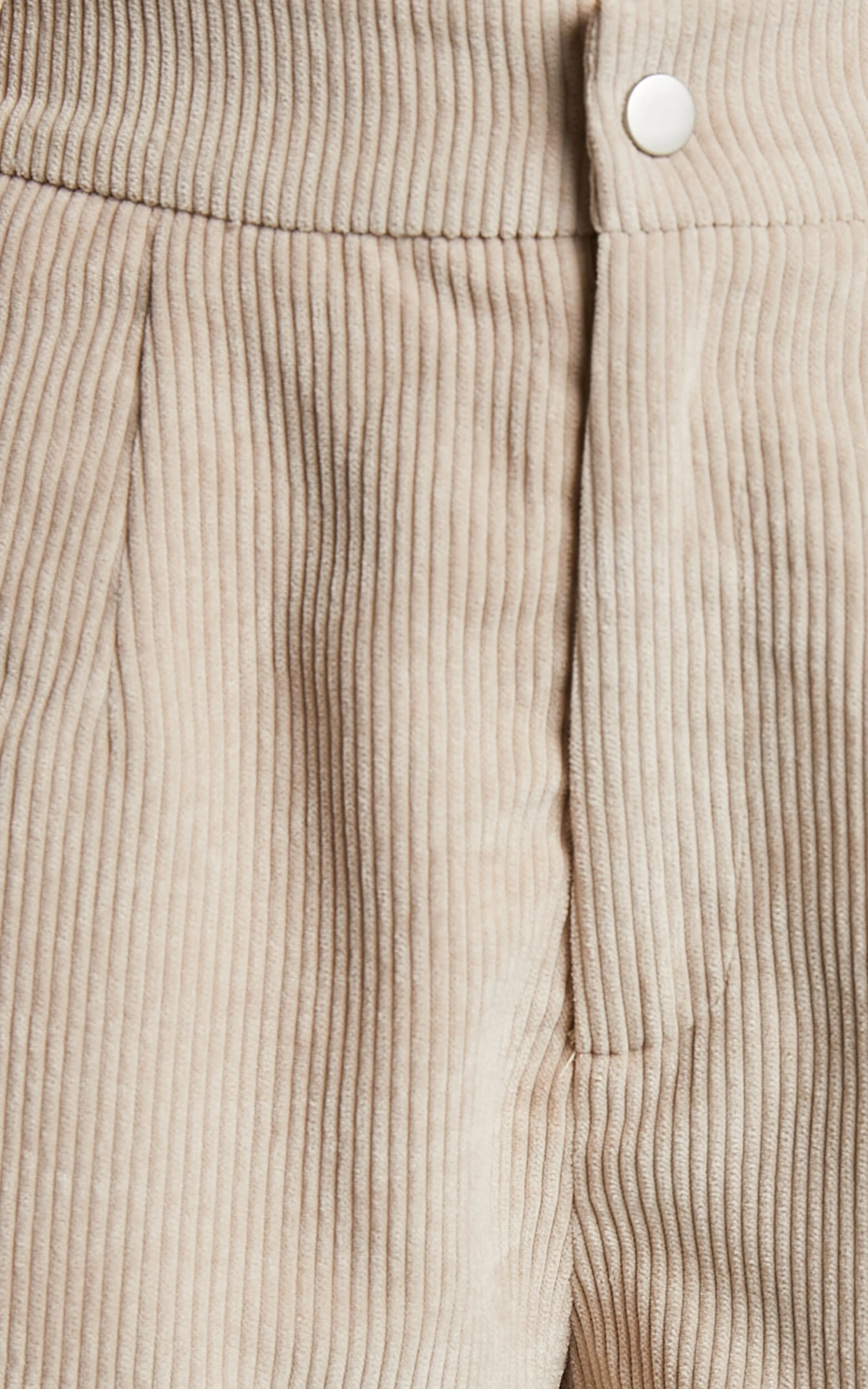 Showpo Tovil High Waisted Corduroy Shorts In Sand - Image 7