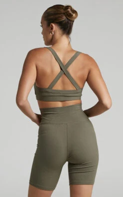 Showpo Tozeur Ribbed High Waist Bike Shorts In Khaki 12 Showpo Tozeur Ribbed High Waist Bike Shorts In Khaki -Showpo Women's Clothing Store Tozeur Ribbed Bike Shorts in Khaki 2528SB22010017072529 3