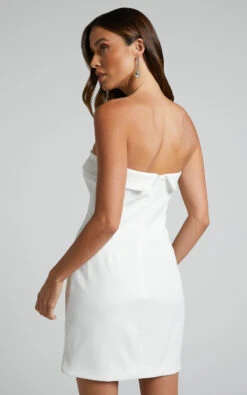 Showpo Tricia Mini Dress - Strapless Foldover Neckline Dress In White 14 Showpo Tricia Mini Dress - Strapless Foldover Neckline Dress In White -Showpo Women's Clothing Store Tricia Strapless Mini Dress in White 6