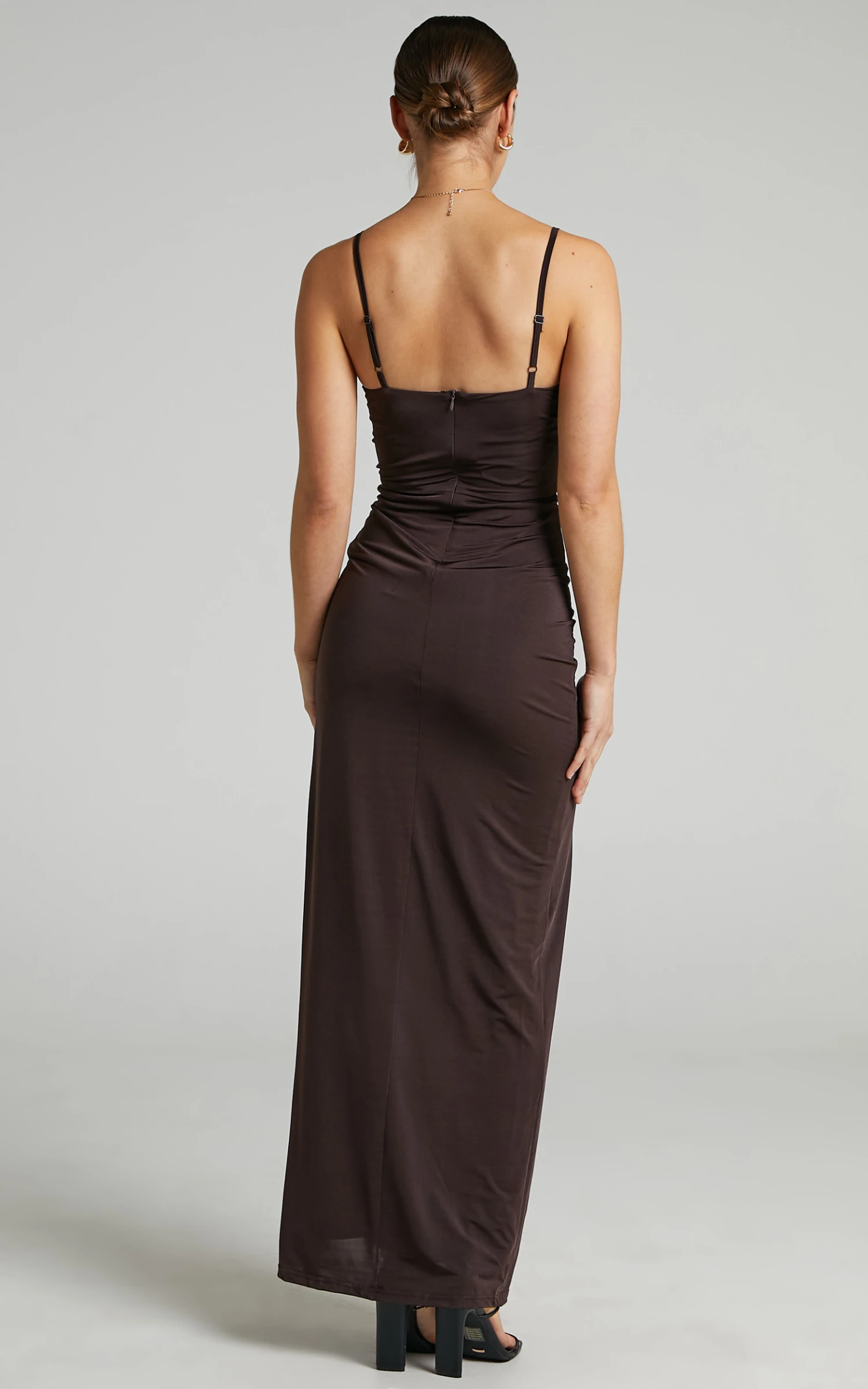 Showpo Trinah Corset Maxi Dress In Chocolate 8 Showpo Trinah Corset Maxi Dress In Chocolate - Image 8