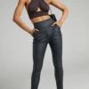Showpo Trinky - High Waisted Skinny Leg Pants In Black