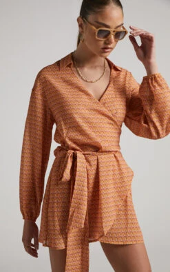 Showpo Tyrena Wrap Mini Dress In Santa Cruz 11 Showpo Tyrena Wrap Mini Dress In Santa Cruz -Showpo Women's Clothing Store Tyrena Wrap Mini Dress in Santa Cruz 2