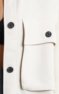 Showpo Valenntina Oversized Button Up Jacket In Cream 17 Showpo Valenntina Oversized Button Up Jacket In Cream -Showpo Women's Clothing Store Valenntina Oversized Button Up Jacket in Cream 2528SO21070007012529 9