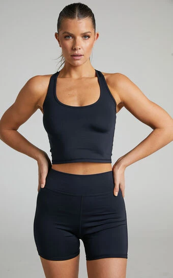 Showpo Vienna Mid Length Shorts In Black 1 Showpo Vienna Mid Length Shorts In Black