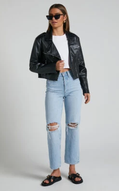 Showpo Wrenley Biker Jacket In Black 13 Showpo Wrenley Biker Jacket In Black -Showpo Women's Clothing Store Wrenley Biker Jacket in Black 1