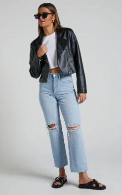 Showpo Wrenley Biker Jacket In Black 15 Showpo Wrenley Biker Jacket In Black -Showpo Women's Clothing Store Wrenley Biker Jacket in Black 1