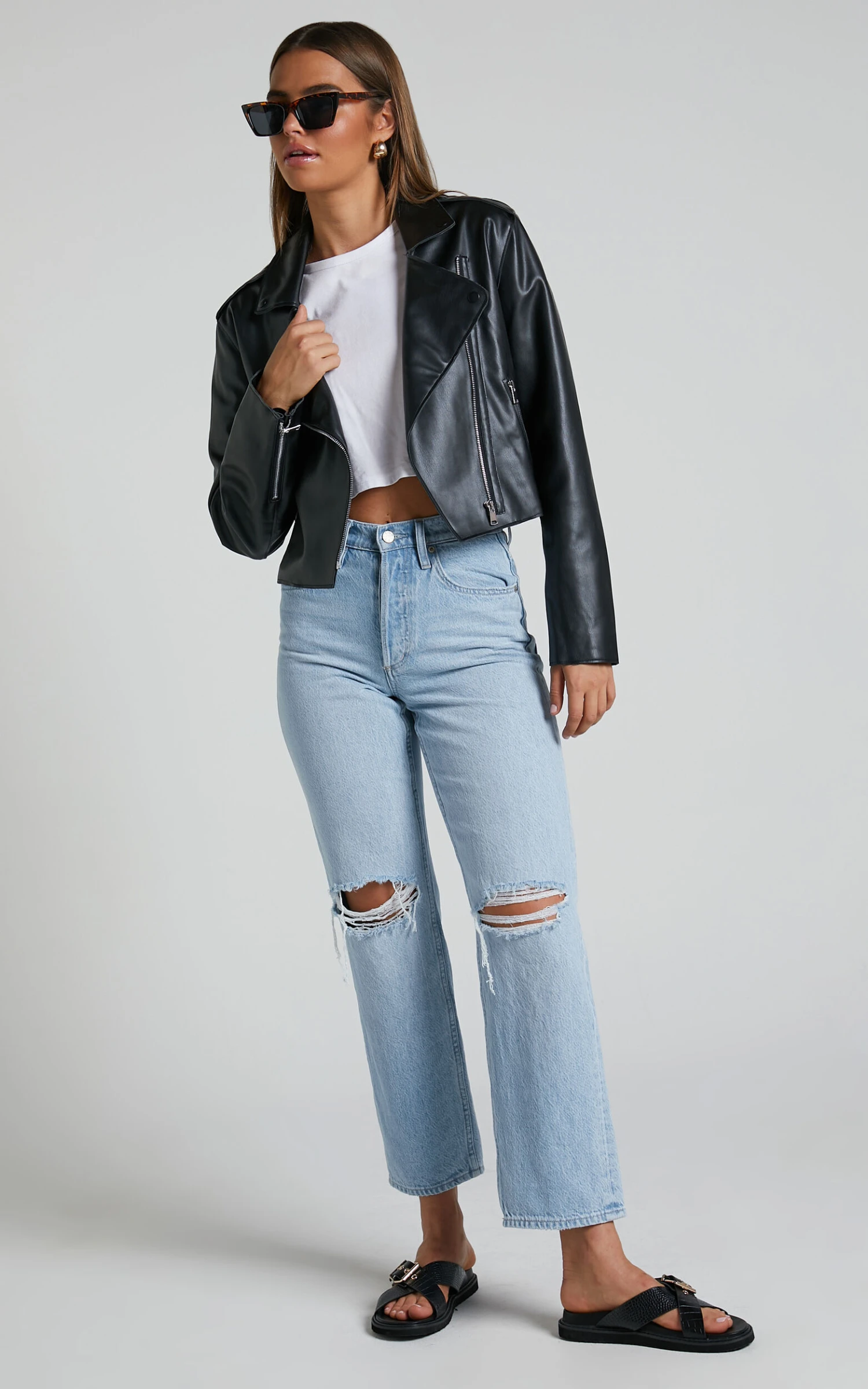 Showpo Wrenley Biker Jacket In Black 7 Showpo Wrenley Biker Jacket In Black - Image 7