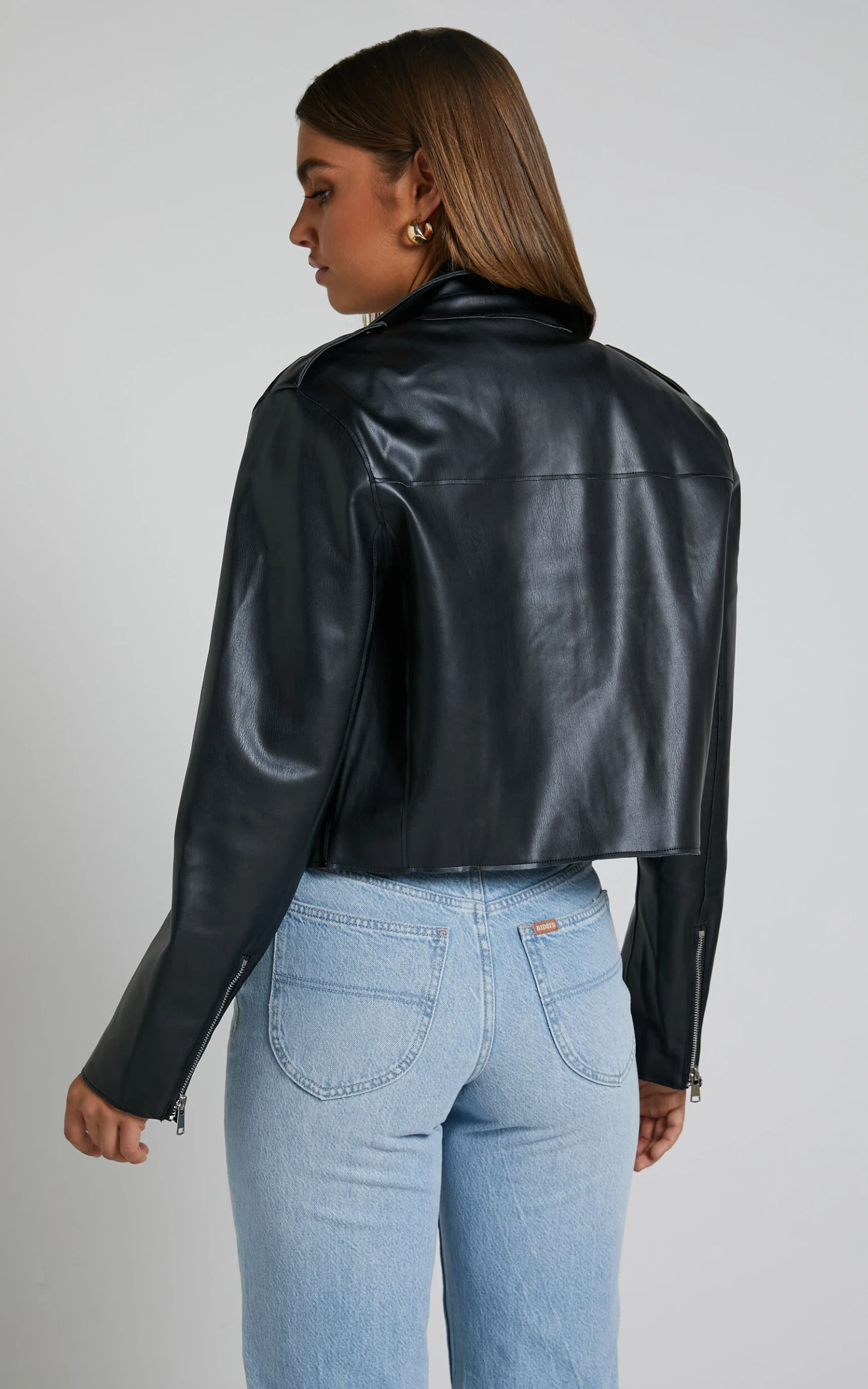 Showpo Wrenley Biker Jacket In Black 8 Showpo Wrenley Biker Jacket In Black - Image 8