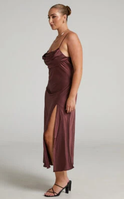 Showpo Yasari Cowl Neck Midi Dress In Chocolate 14 Showpo Yasari Cowl Neck Midi Dress In Chocolate -Showpo Women's Clothing Store Yasari Cowl Neck Midi Dress in Chocolate 2528SD22010124032529 11
