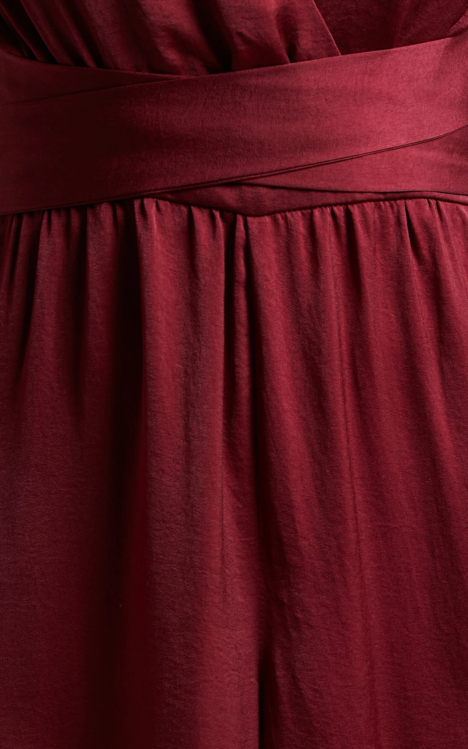 Showpo Zarina Plunge Neck Twist Back Jumpsuit In Maroon 7 Showpo Zarina Plunge Neck Twist Back Jumpsuit In Maroon - Image 7