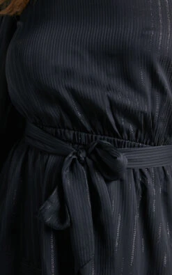 Showpo Zyra One Shoulder Long Sleeve Tiered Hem Mini Dress In Black -Showpo Women's Clothing Store Zyra one shoulder mini dress in Black 2528SD22030065012529 5