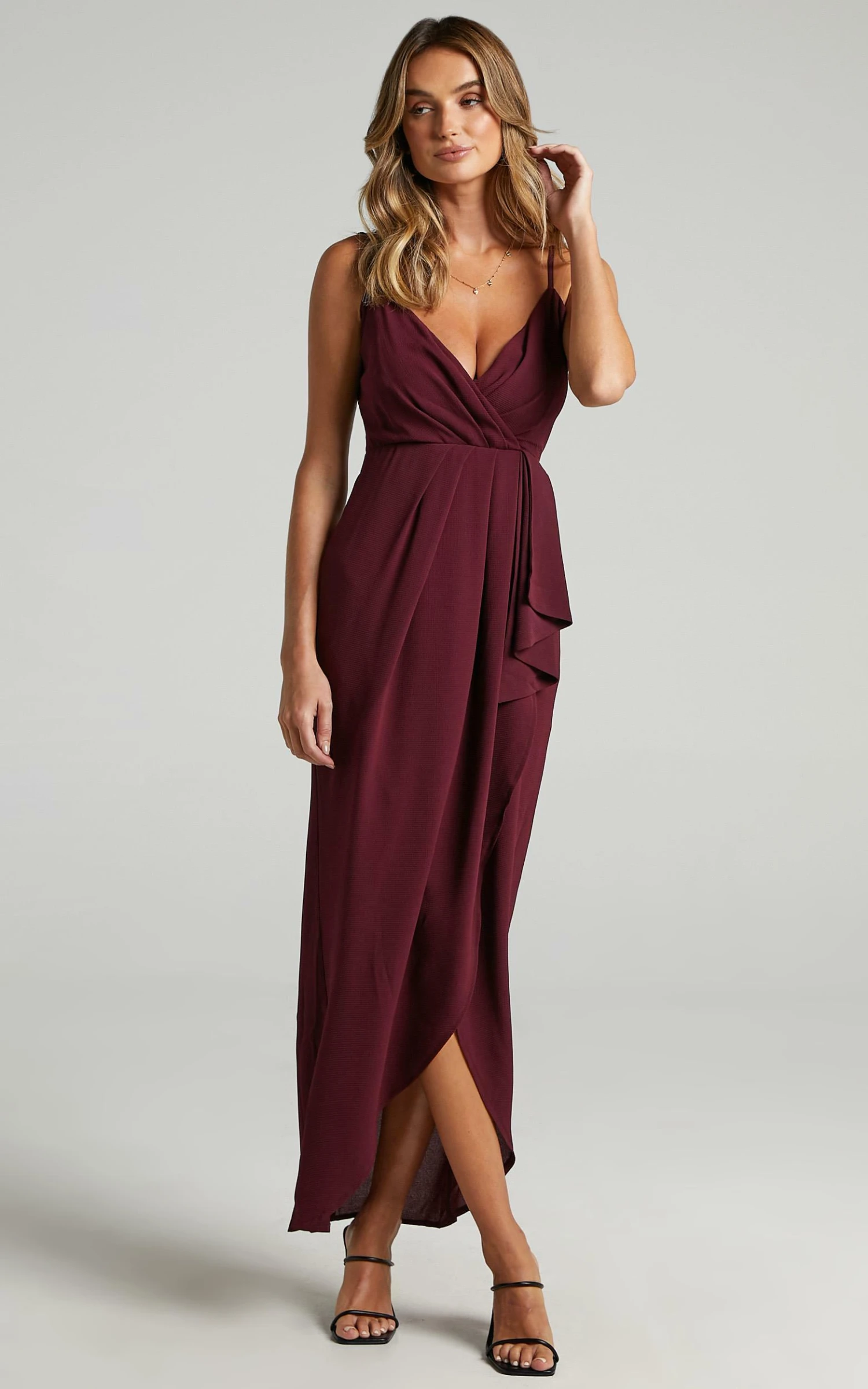Showpo Gave Me You Dress In Wine 6 Showpo Gave Me You Dress In Wine - Image 6