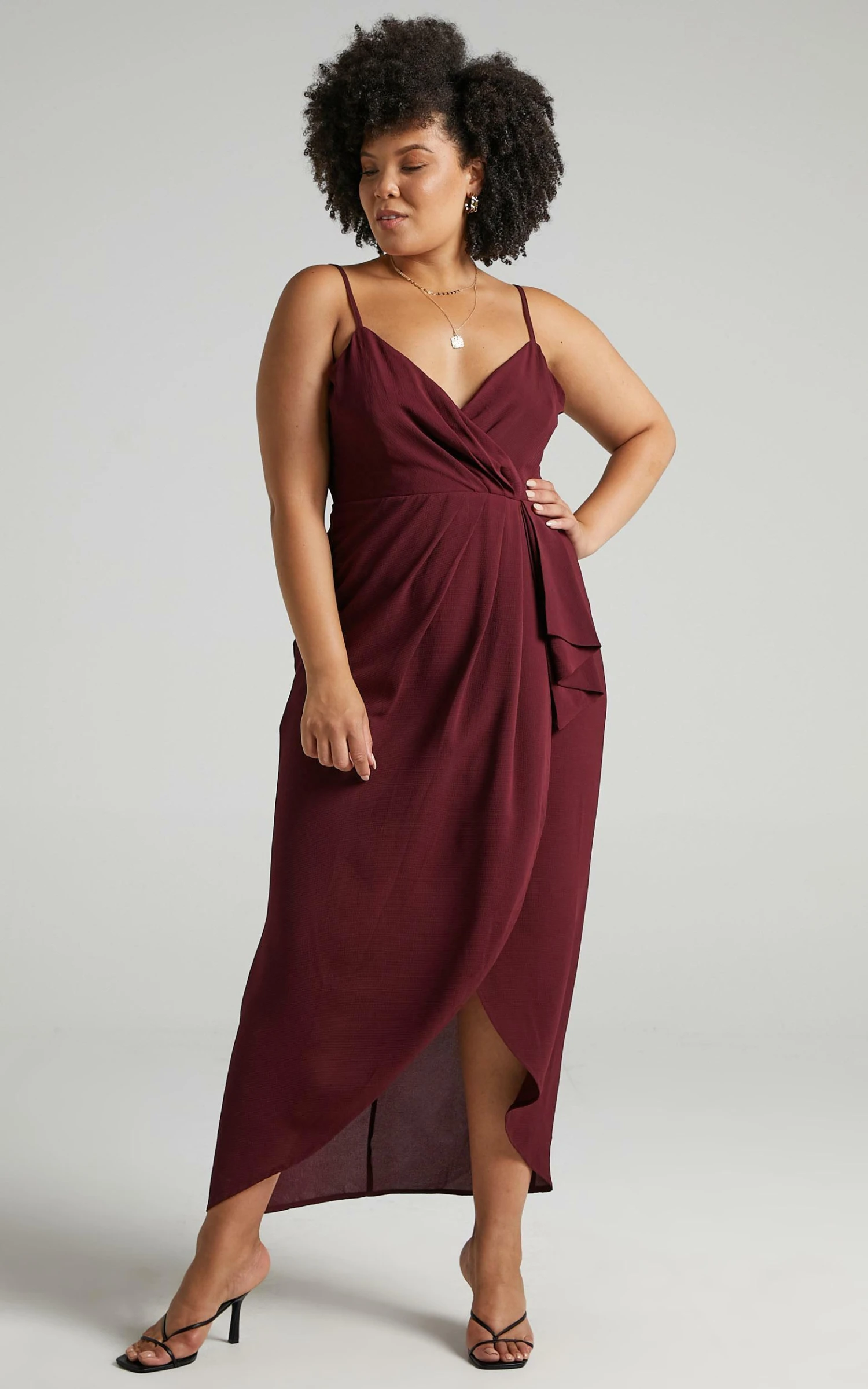 Showpo Gave Me You Dress In Wine 3 Showpo Gave Me You Dress In Wine - Image 3