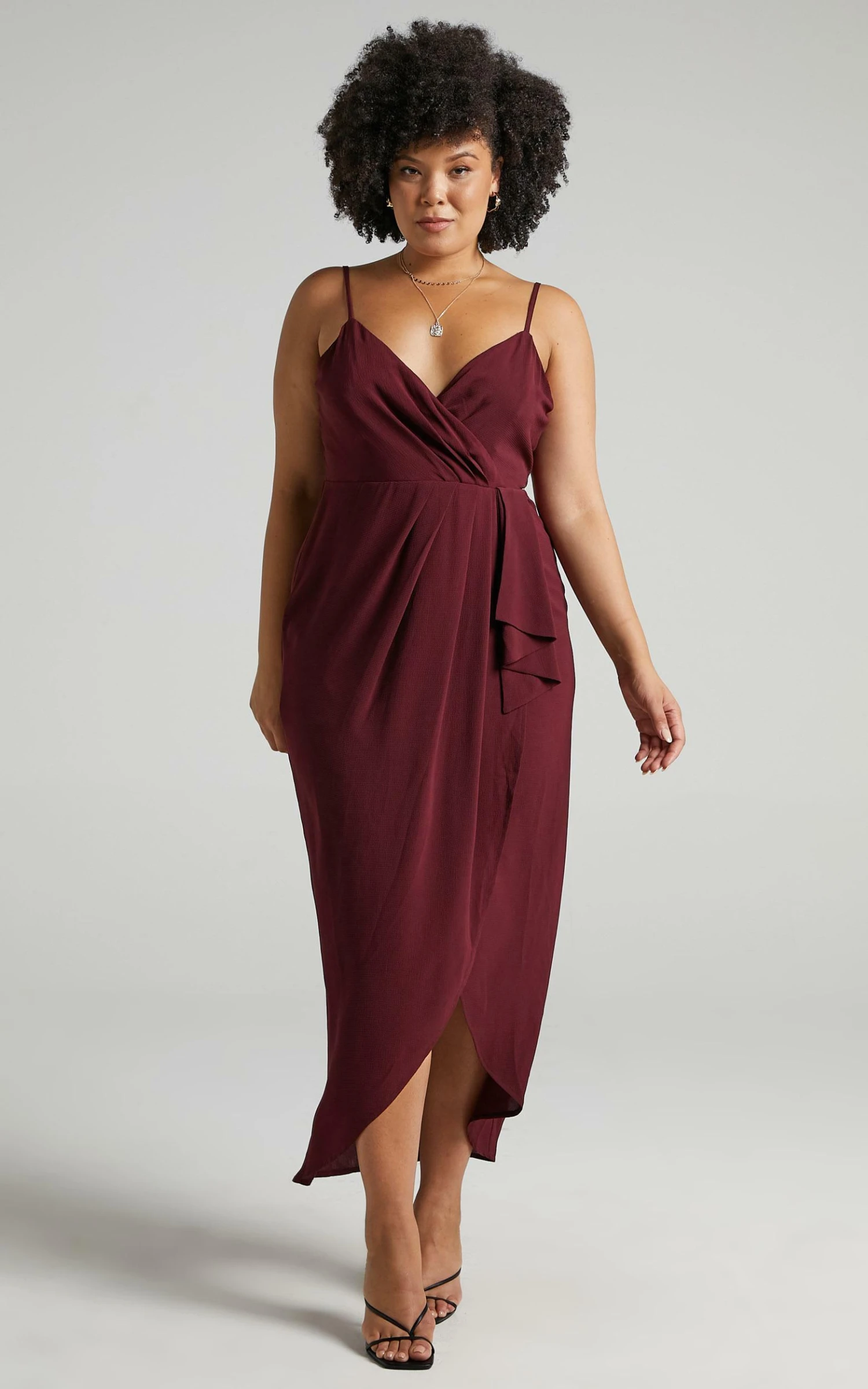 Showpo Gave Me You Dress In Wine 5 Showpo Gave Me You Dress In Wine - Image 5