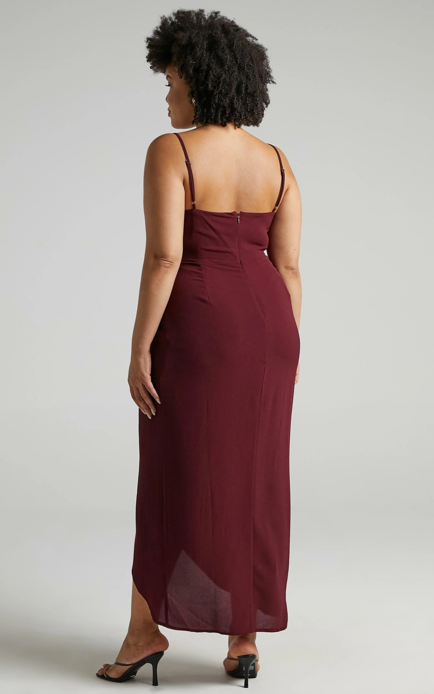 Showpo Gave Me You Dress In Wine 4 Showpo Gave Me You Dress In Wine - Image 4