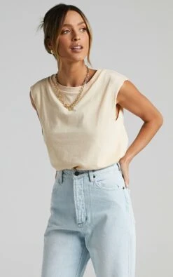 Showpo Gia Tee In Nude 14 Showpo Gia Tee In Nude -Showpo Women's Clothing Store giateeinnude s012669 9