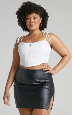 Showpo In The Name Of Love Faux Leather Mini Skirt In Black 13 Showpo In The Name Of Love Faux Leather Mini Skirt In Black -Showpo Women's Clothing Store i007033 4