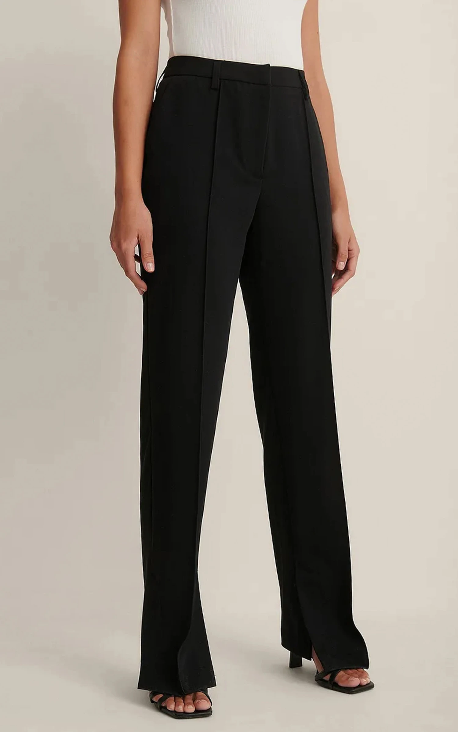 Showpo Lorcan Pants - High Waisted Tailored Pants In Black 6 Showpo Lorcan Pants - High Waisted Tailored Pants In Black - Image 6