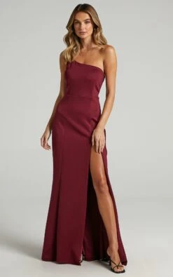 Showpo No Ones Fault One Shoulder Maxi Dress In Wine 15 Showpo No Ones Fault One Shoulder Maxi Dress In Wine -Showpo Women's Clothing Store noonesfaultdressinwine s009746 wine 1