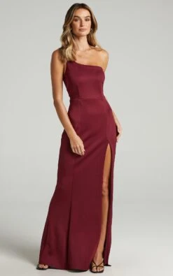 Showpo No Ones Fault One Shoulder Maxi Dress In Wine 16 Showpo No Ones Fault One Shoulder Maxi Dress In Wine -Showpo Women's Clothing Store noonesfaultdressinwine s009746 wine 2