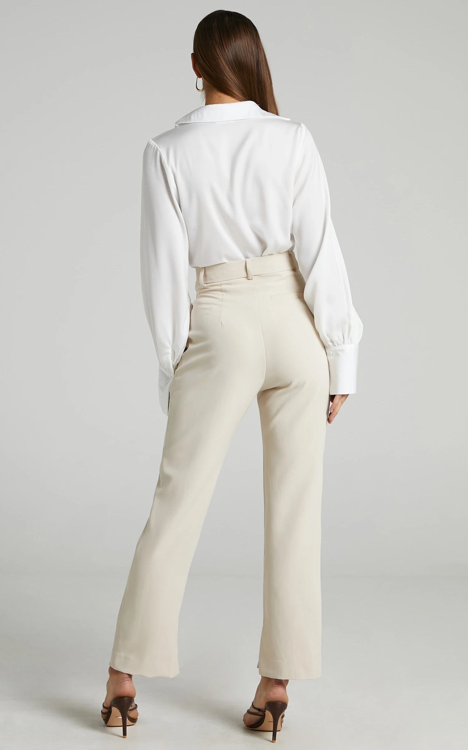 Showpo Rogers - High Waisted Pants In Beige 8 Showpo Rogers - High Waisted Pants In Beige - Image 8