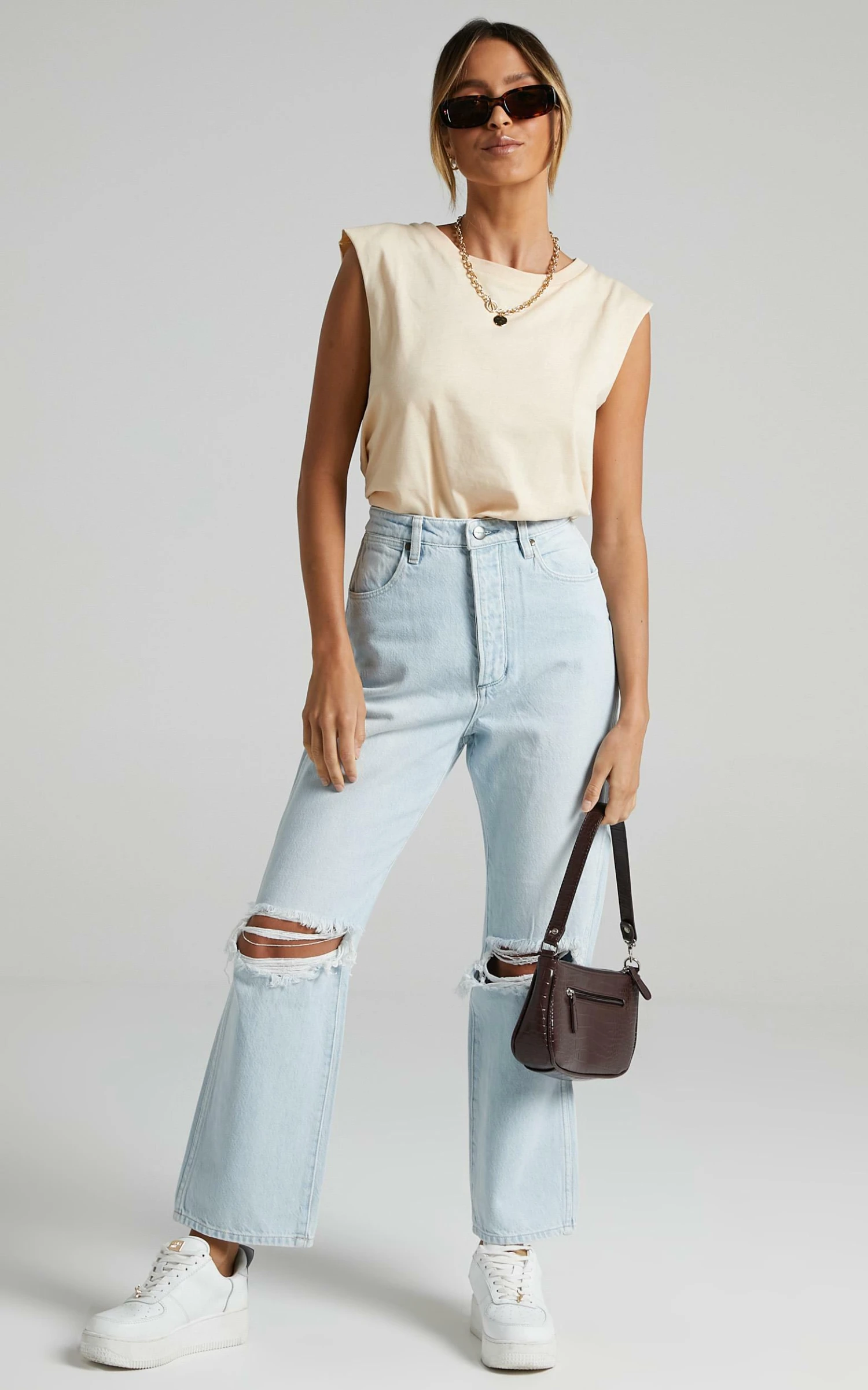 Showpo Gia Tee In Nude 3 Showpo Gia Tee In Nude - Image 3