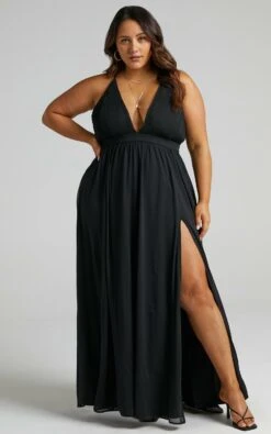 Showpo Shes A Delight Maxi Dress In Black -Showpo Women's Clothing Store shesadelightmaxidressinblack s004856 black 1 1