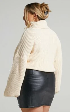 Showpo Steam Ahead Knit Jumper In Cream 14 Showpo Steam Ahead Knit Jumper In Cream -Showpo Women's Clothing Store steam 15