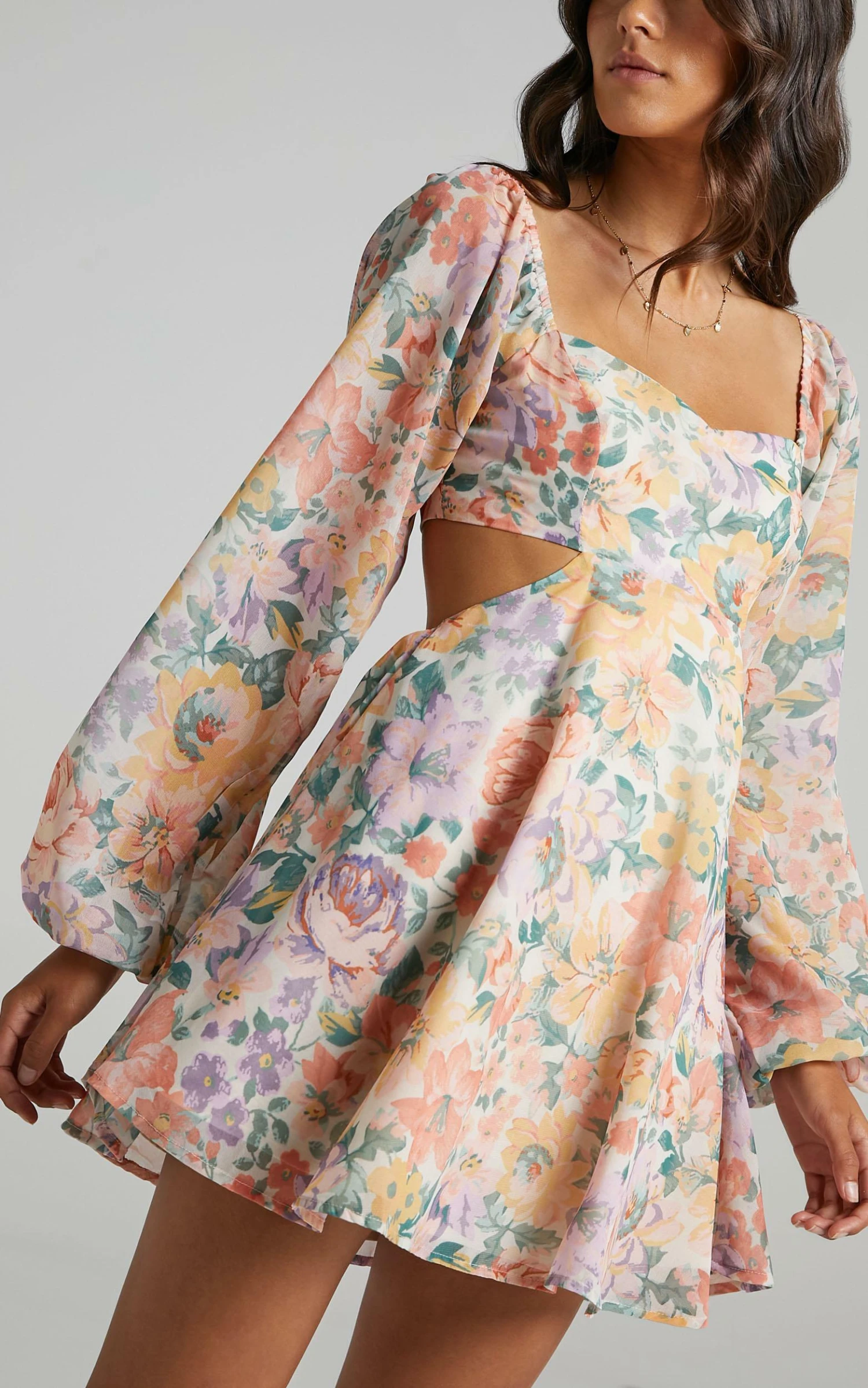 Showpo Ebonee Dress In Flower Crown 2 Showpo Ebonee Dress In Flower Crown - Image 2