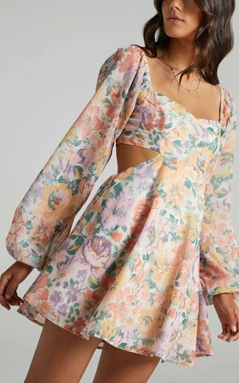 Showpo Ebonee Dress In Flower Crown 1 Showpo Ebonee Dress In Flower Crown