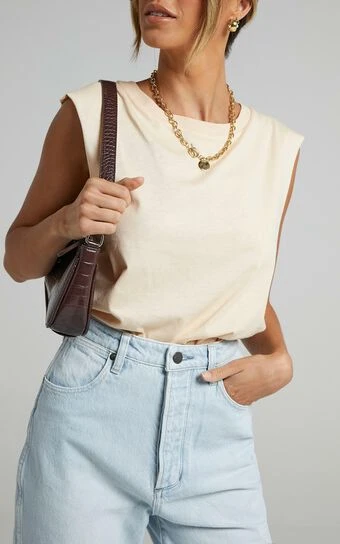 Showpo Gia Tee In Nude 1 Showpo Gia Tee In Nude